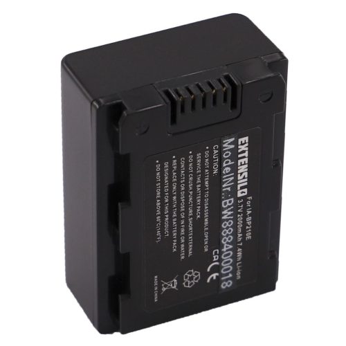 VHBW Samsung IA-BP210E, CS-BP120E, IA-BP210 akkumulátor - 2000 mAh, 3,7 V, Li-Ion
