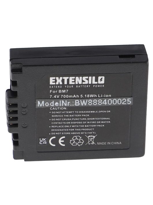 Panasonic CGA-S002A/1B, CGA-S002E/1B akkumulátor - 700 mAh, 7,4 V, Li-Ion