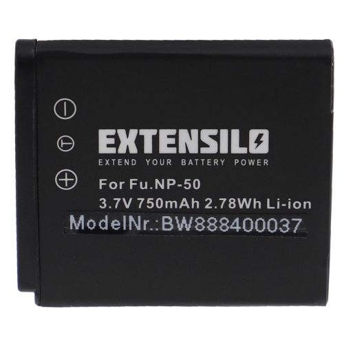 VHBW Fuji / Fujifilm NP-50 akkumulátor - 750 mAh, 3,7 V, Li-Ion
