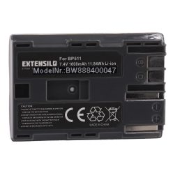   Canon BP-508, BP-535, BP-511A, BP-511, BP-522, BP-512, BP-514 akkumulátor - 1600 mAh, 7,4 V, Li-Ion