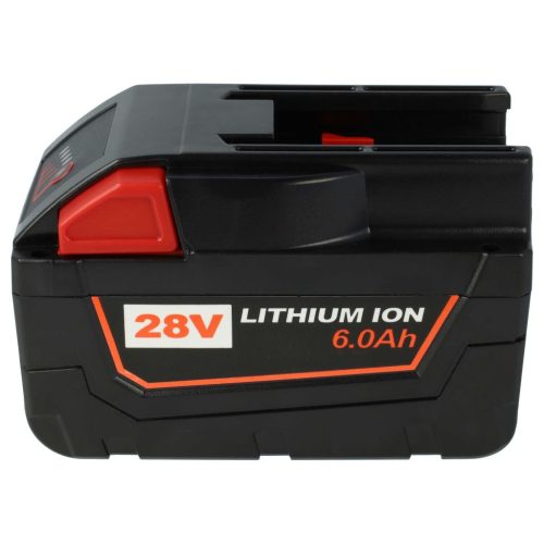 VHBW Elektromos kéziszerszámgép akkumulátor AEG / Milwaukee 48-11-1830, 48-11-2830 - 6000 mAh, 28 V, Li-Ion akkumulátort