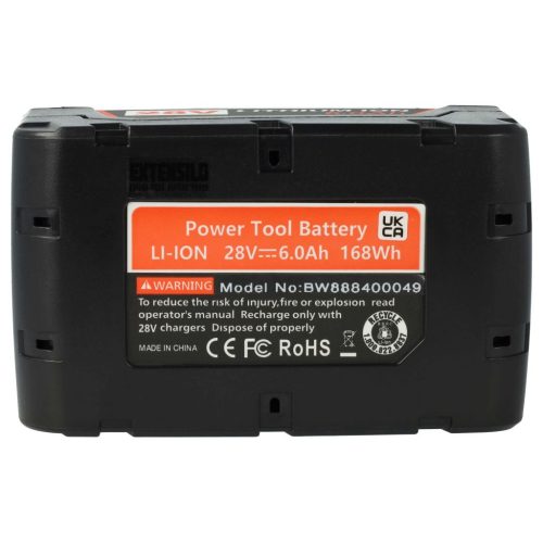 VHBW Elektromos kéziszerszámgép akkumulátor AEG / Milwaukee 48-11-1830, 48-11-2830 - 6000 mAh, 28 V, Li-Ion akkumulátort