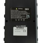 VHBW E-Bike Battery for Haibike B94-20, B0S-20, PASB2, PASB5, B0S-21 - 14.5 Ah 36 V Li-Ion, Black