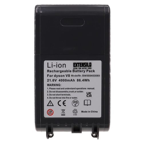 Akkumulátor Dysonhoz 215967-01/02, 215681, 967834-02, 215866-01/02 - 4000 mAh, 21,6 V, Li-Ion