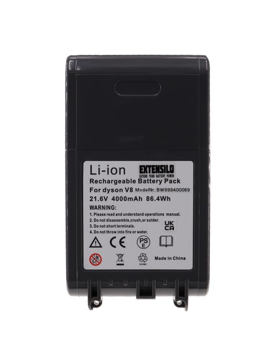 Akkumulátor Dysonhoz 215967-01/02, 215681, 967834-02, 215866-01/02 - 4000 mAh, 21,6 V, Li-Ion