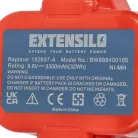 VHBW Electric Power Tool Battery for Makita 192321-5, 192404-1, 192019-4, 192534-8 - 3300 mAh, 9.6 V, NiMH