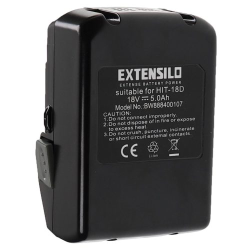 VHBW Electric Power Tool Battery for Hitachi / Hikoki 33055, 330068, 330067, 330139 - 5000 mAh, 18 V, Li-Ion