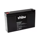 VHBW Bordakku für Wohnwagen, Boot, Wohnmobile, Solarsysteme - 7 Ah 6,4 V LiFePO4