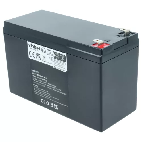 VHBW Battery for Caravan, Boat, Motorhomes, Solar Systems - 6 Ah 12.8 V LiFePO4