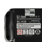 VHBW Electric Power Tool Battery for Makita BL1415G, BL1413G, 196375-4, BL1411G - 4000 mAh, 14.4 V, Li-Ion