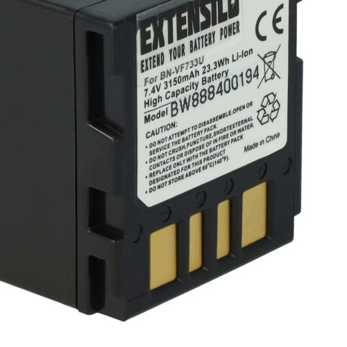 Videokamera akkumulátor JVC BN-VF714, BN-VF707US, BN-VF707, BN-VF707U - 3150 mAh 7,4 V Li-Ion