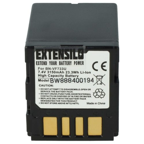 Videokamera akkumulátor JVC BN-VF714, BN-VF707US, BN-VF707, BN-VF707U - 3150 mAh 7,4 V Li-Ion