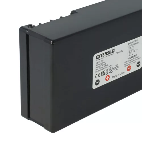 VHBW Ambrogio 6060BA0 Lawn Mower Battery - 3400 mAh 25.2 V Li-Ion, Black