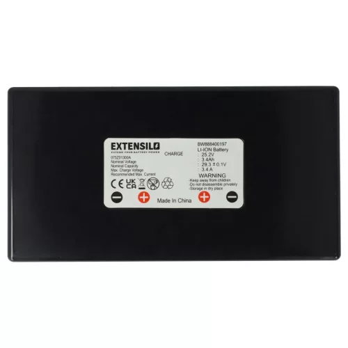VHBW Ambrogio 6060BA0 Lawn Mower Battery - 3400 mAh 25.2 V Li-Ion, Black