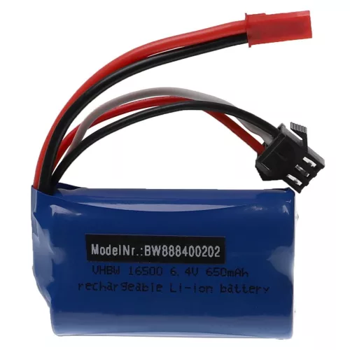 VHBW Model Maker Tool Battery for Wltoys A959-A, A969-A – 650 mAh 6.4 V Li-Ion, BEC