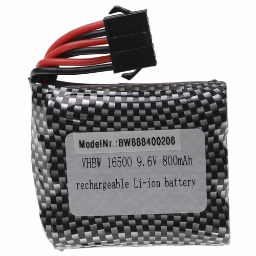 VHBW Model Maker Tool Battery for GPToys 16500-3S1P – 800 mAh, 9.6 V Li-Ion, SM-6P