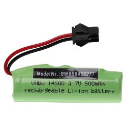   Modellkészítő eszköz akkumulátor - 500 mAh 3,7 V Li-Ion, SM-2P