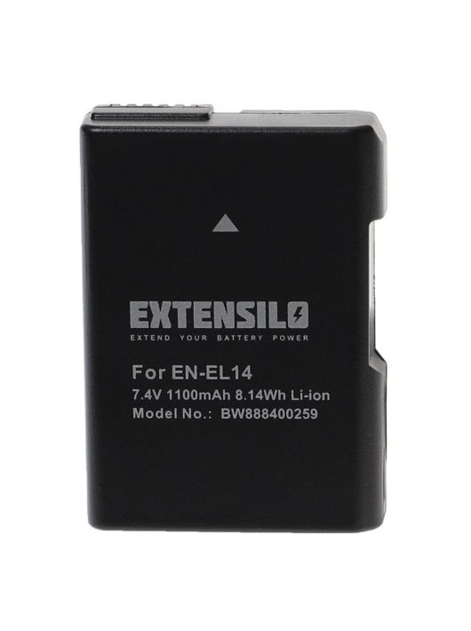 Nikon EN-EL14 elem - 1100 mAh, 7,4 V, Li-Ion információs chippel