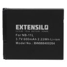 VHBW Akku für Canon NB-11LH, NB-11L - 600 mAh, 3,7 V, Li-Ion