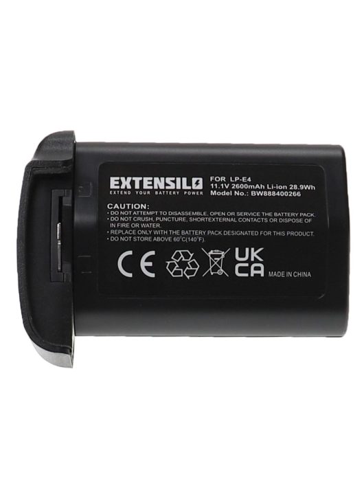 Canon LP-E4N, LP-E4 akkumulátor - 2600 mAh, 11,1 V, Li-Ion