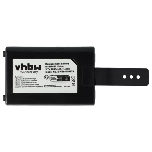 VHBW Mobilcomputerakku 1400-900001G, 1400-910005G, 1400-900005G - 2000 mAh 3,7 V Li-Ion