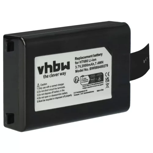 VHBW Mobilcomputerakku 1400-900001G, 1400-910005G, 1400-900005G - 2000 mAh 3,7 V Li-Ion