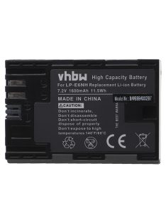 Canon LP-E6, LP-E6NH akkumulátor - 1600 mAh, 7,2 V, Li-Ion