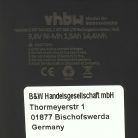 VHBW Battery Bosch 2607300002 / GSR 9.6VET / PSR 9.6V for drill and screwdriver - 9.6V, NiMH, 1500mAh