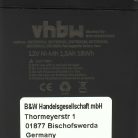 VHBW Elektromos kéziszerszámgép akkumulátor Bosch GBM 12VE, ORGAPACK OR-T50, Signode BHC2300 eszközökhöz - 12V, Ni-MH, 1500mAh