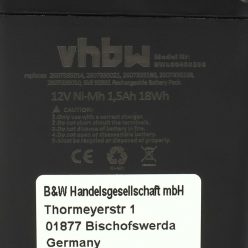   Elektromos kéziszerszámgép akkumulátor Bosch GBM 12VE, ORGAPACK OR-T50, Signode BHC2300 eszközökhöz - 12V, Ni-MH, 1500mAh