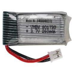   Modellkészítő eszköz akkumulátor - 260 mAh 3,7 V Li-polimer, PH 2,0 2P