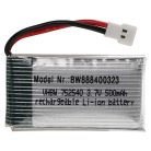 VHBW Model Maker Tool Battery - 500 mAh 3.7 V Li-Polymer, XH 2.54 2P