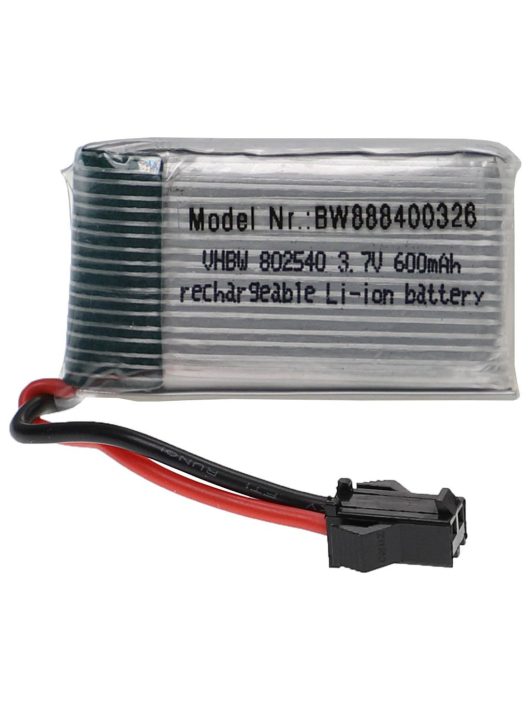 Modellkészítő eszköz akkumulátor - 600 mAh 3,7 V Li-polimer, SM-2P