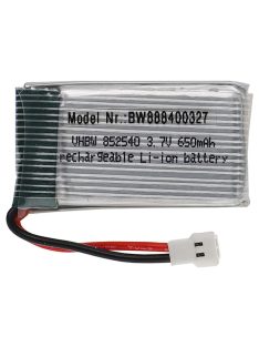   Modellkészítő eszköz akkumulátor - 650 mAh 3,7 V Li-polimer, XH 2,54 2P