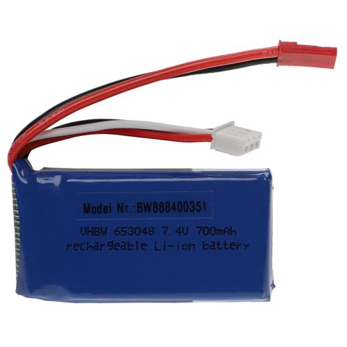 Modellkészítő eszköz akkumulátor - 700 mAh 7,4 V Li-polimer, BEC
