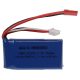 Modellkészítő eszköz akkumulátor - 700 mAh 7,4 V Li-polimer, BEC