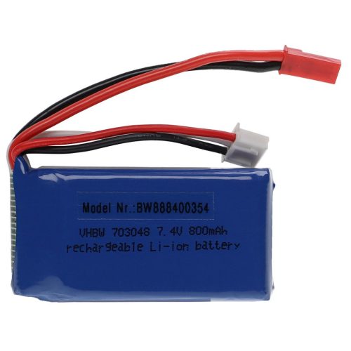 VHBW Model Maker Tool Battery - 800 mAh 7.4 V Li-Polymer, BEC