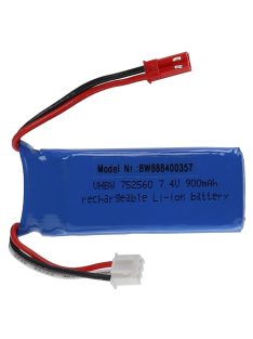   Modellkészítő eszköz akkumulátor - 900 mAh 7,4 V Li-polimer, BEC