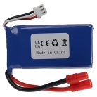 VHBW Model Maker Tool Battery - 1600 mAh 7.4 V Li-Polymer, 3.5 mm Banana Plug