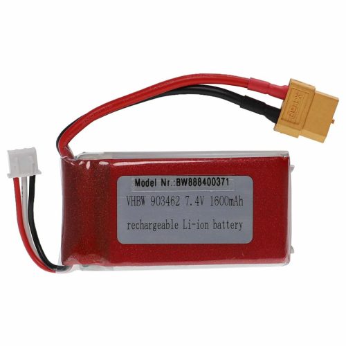 VHBW Model Maker Tool Battery - 1600 mAh 7.4 V Li-Polymer, XT60