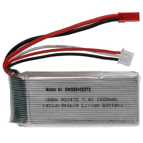 VHBW Model Maker Tool Battery - 1600 mAh 7.4 V Li-Polymer, BEC
