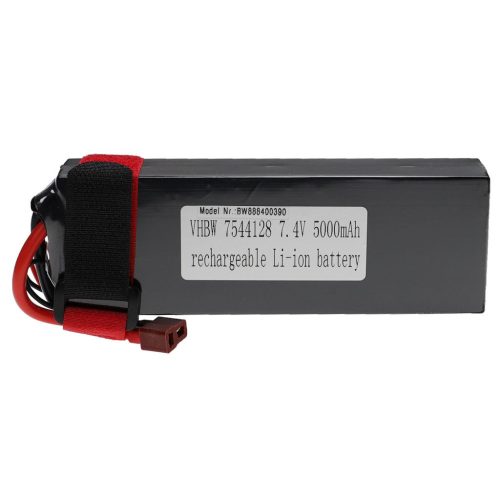 VHBW Model Maker Tool Battery - 5000 mAh 7.4 V Li-Polymer, T-Plug AWG16