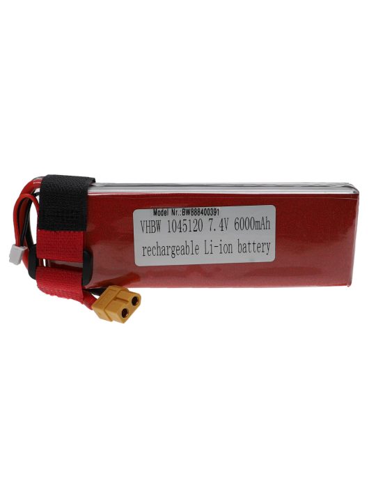 Modellkészítő eszköz akkumulátor - 6000 mAh 7,4 V Li-polimer, XT60