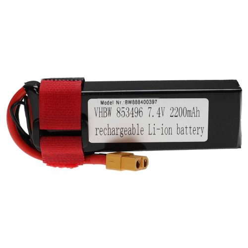 VHBW Model Maker Tool Battery - 2200 mAh 7.4 V Li-Polymer, XT60