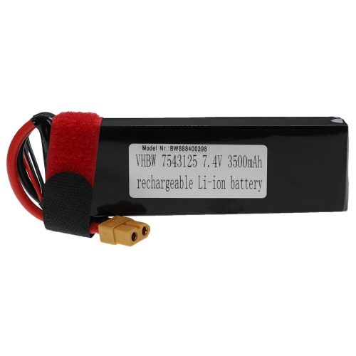 Modellkészítő eszköz akkumulátor - 3500 mAh 7,4 V Li-polimer, XT60