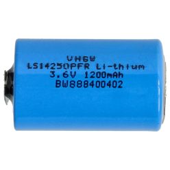 VHBW 1/2 AA Battery LS14250PFR - 1200 mAh 3.6 V Li-SOCl2