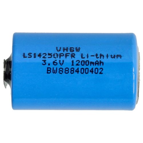VHBW 1/2 AA Battery LS14250PFR - 1200 mAh 3.6 V Li-SOCl2