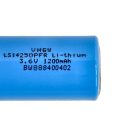 VHBW 1/2 AA Battery LS14250PFR - 1200 mAh 3.6 V Li-SOCl2