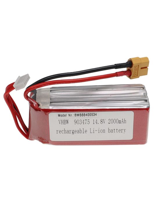 Modellkészítő eszköz akkumulátor - 2000 mAh 14,8 V Li-polimer, XT60