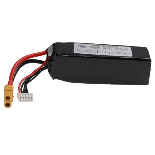 VHBW Model Maker Tool Battery - 2000 mAh 14.8 V Li-Polymer, XT60